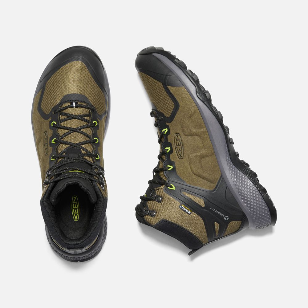 Botas de Seguridad Keen Mexico Verde Oscuro Oliva - Hombre Explore Waterproof - TH8139074